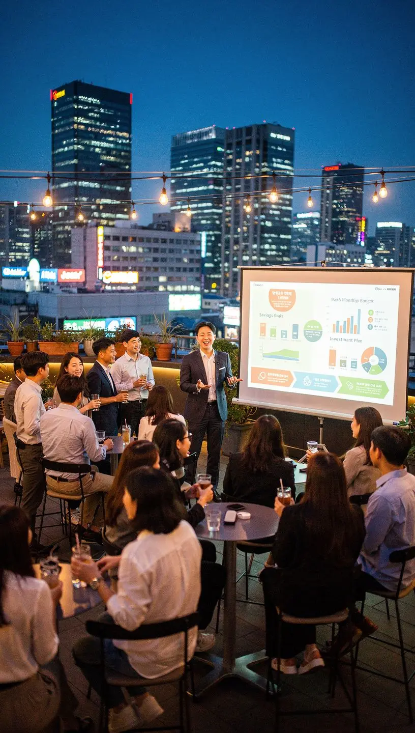 Detailný záber na tlačenú príručku o osobných financiách a správe peňazí.